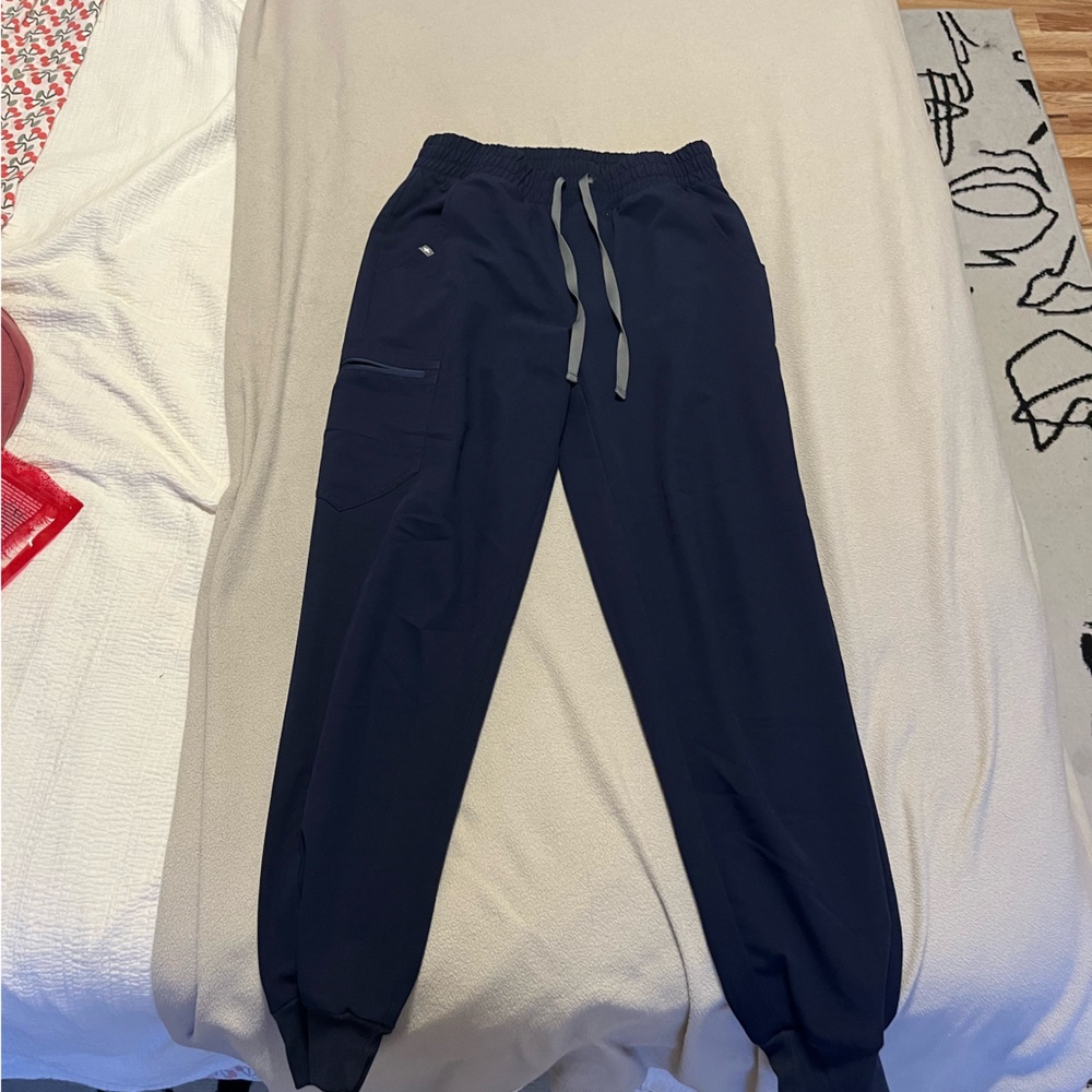 Figs - Navy Zamora high-waisted joggers